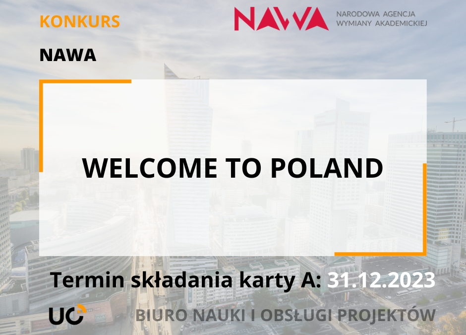 Nabór do programu NAWA Welcome to Poland