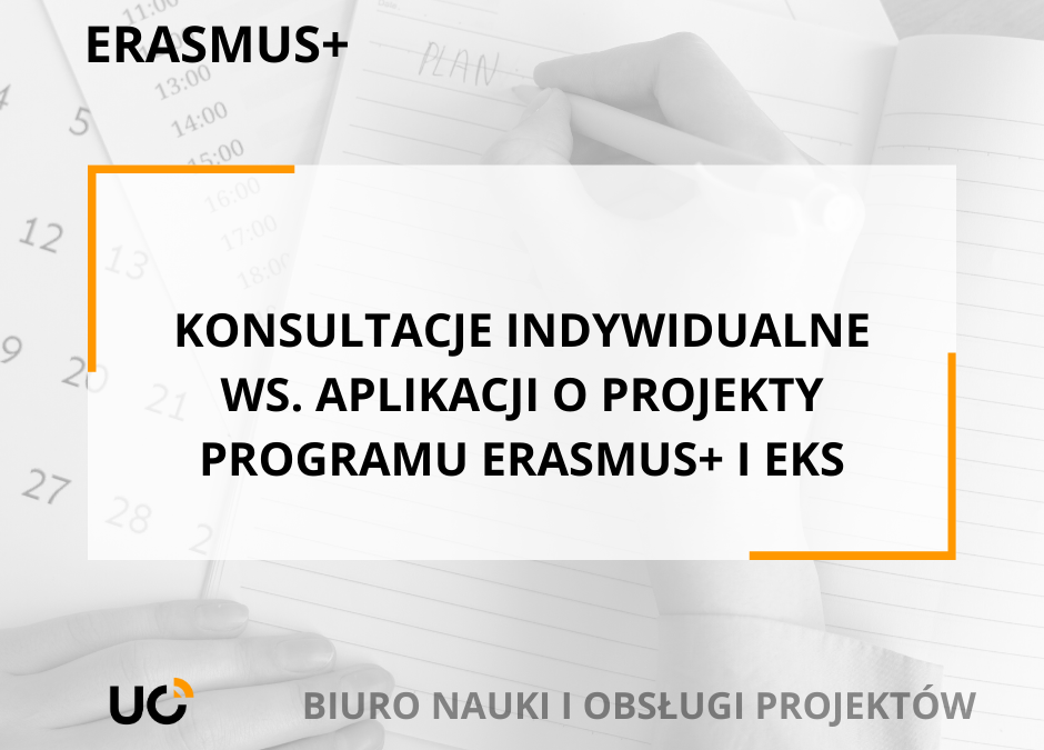 Indywidualne konsultacje ws. aplikacji o projekty Programu Erasmus+ i Europejskiego Korpusu Solidarności